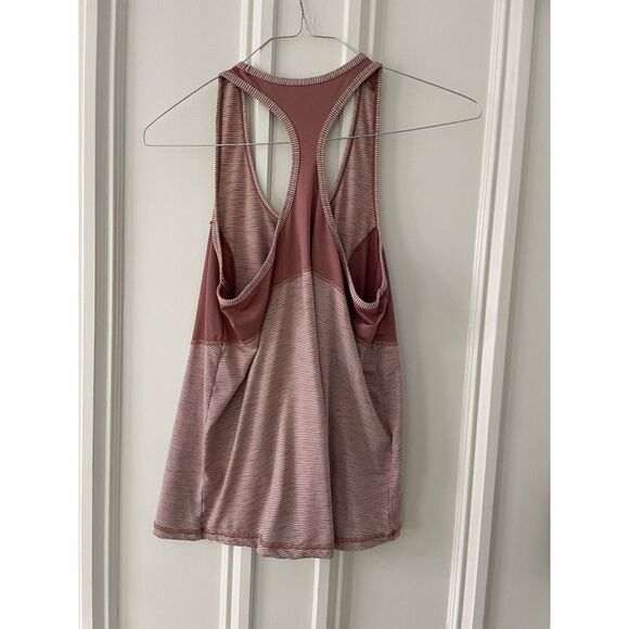 Xersion mauve and cream striped athletic Racerback tank M - Picture 3 of 3